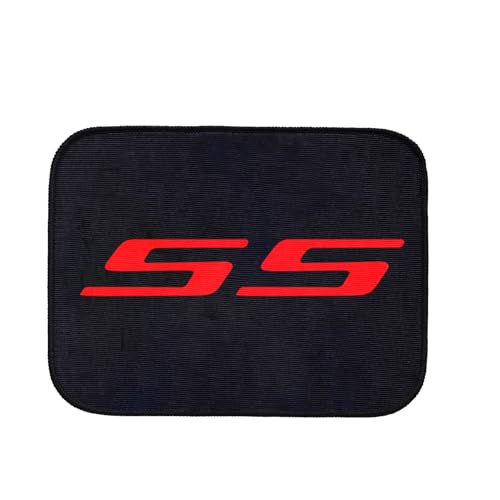 4Pcs Fabric Car Floor Mats,Not PVC,Not Leather Not Rubber Automotive Floor Mats Truck SUV,Durable All-Weather fit Chevy Camaro Floor Mats SS - color: ss