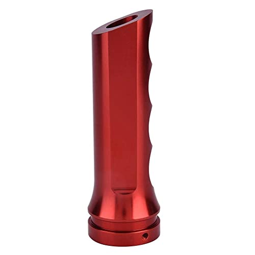 Aramox Universal Aluminum Car Handbrake Cover, Red, Sleeve Protector Handle Accessory for Manual Vehicles - color: Red