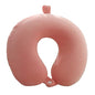 GDEOUP Travel Pillow - Memory Foam Neck Pillow Support Pillow,Luxury Compact & Lightweight Quick Pack for Camping,Sleeping Rest Cushion (Pink) - color: Pink