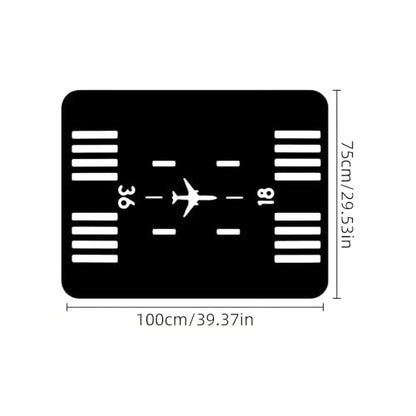 Universal Car Trunk Mat 29" x 39", Airplanes and Runways All Weather Trunk Protection Cargo Liner,Durable Cargo Mat Rear Trunk Liner, Stylish Vehicle Interior Accessories Suitable for Most Car Models - color: Airplanes and Runways