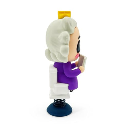 Queen on the Throne Dashboard Dancer - Hilarious Royal Design with Queen Sitting on Porcelain Throne - Cute and Fun Car Accessory for Humor Lovers - Unique Gift for Car Enthusiasts - style: Queen on The Throne Dancer