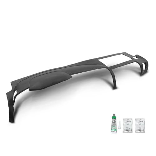 ANDPLAY Dash Cover Dashboard Compatible with Chevy Silverado GMC Sierra 2007-2013,Fit Dual Glovebox Style Dashes Only Black - color: Black