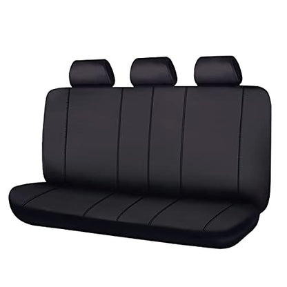 Flying Banner Rear Bench car seat Covers car seat Protectors Split 40/60 50/50 60/40 (Solid Black, Value) - color: Solid Black, size: Value