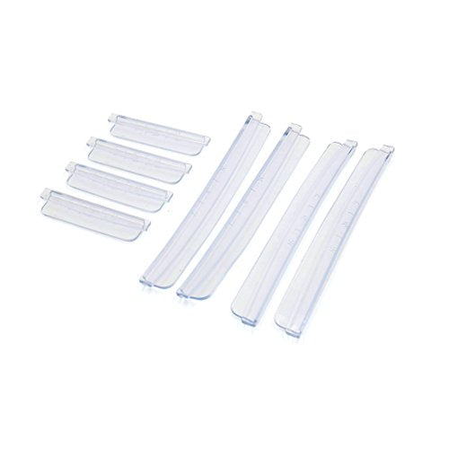 uxcell 8pcs Clear Rubber Automobile Car Body Door Side Edge Guard Protective Strip - color: Clear