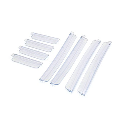 uxcell 8pcs Clear Rubber Automobile Car Body Door Side Edge Guard Protective Strip - color: Clear