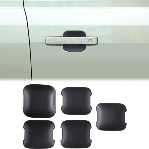 5PCS Car Exterior Door Handle Bowl Trim Covers Compatible with Land Rover Defender 110 2020-2025, ABS Outside Front Rear+Rear Trunk Tailgate Door Handle Cup Bowl Panel Scratch Protector Accessories