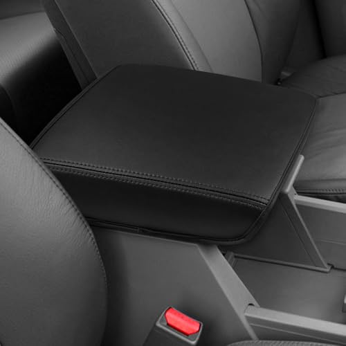 DEYTOP Center Console Cover for Honda Ridgeline 2006-2014 Car Armrest Cover for 2006 2012 Honda Ridgeline Accessories Armrest Pad Protector (Black) - color: Black
