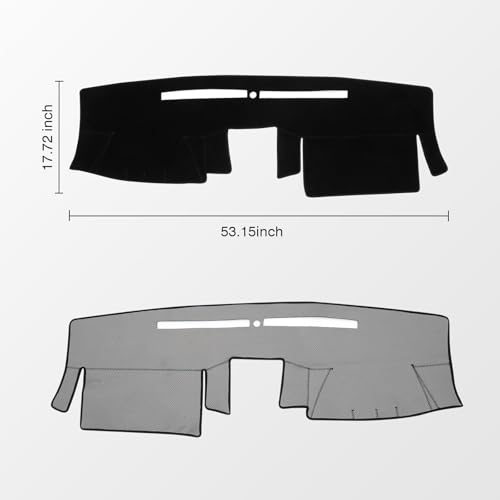 KUST Black Dash Cover for Nissan Frontier 2005-2019 2020 2021/Xterra 2005-2015/Pathfinder 2005-2012, 2009-2012 Suzuki Equato Polyester Dashboard Cover Non-Slip Sunshade Windshield No Glare - size: For Frontier 05-21