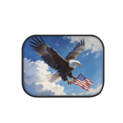 Eagle Print 4pcs Set Car Front & Back Seats Foot Mats Automobile Durable Floor Carpets for Women Men - color: Eagle
