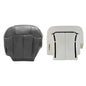 Priprilod #122 Dark Gray Leather Driver Side Bottom and Foam Cushion Replacement Seat Cover Compatible with Chevy Silverado Tahoe Suburban Avalanche GMC Sierra Yukon 1999 2000 2001 2002 - color: Dark Gray