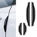 4 PCS Car Door Side Edge Protection Guard, Multi-functional airbag protection rearview mirror anti-collision sticker, Self-adhesive Car Door Protective Stickers, for Most Vehicle (Black)