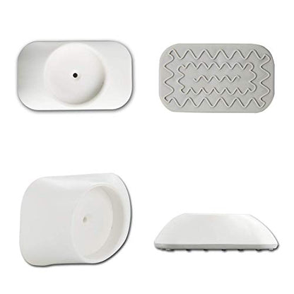 Baby Gates Wall Pads (4 Pack) - Safety Indoor Gate Protector With Compact Wall Cups - Saves Trim & Paint - for Dog, Pet, Child, Kid - Pressure Mounted Walk Through Guard