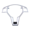 Steering Wheel Trim Cover Chrome for Mercedes C250 C350 C63 AMG E63 AMG 2012-15, C300 2012-14, CLA250 CLA45 AMG 2014-19, E250 E63 AMG S 2014-16, E350 2012-16, E400 2013-17, E550 2012-17