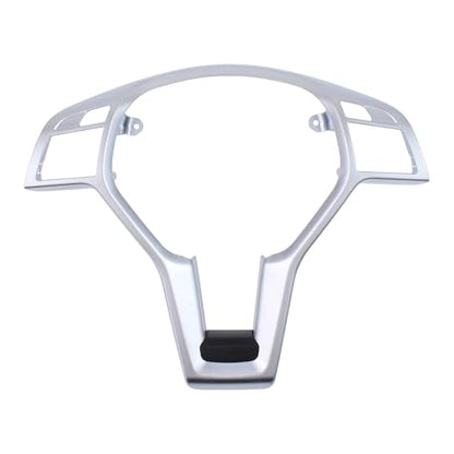 Steering Wheel Trim Cover Chrome for Mercedes C250 C350 C63 AMG E63 AMG 2012-15, C300 2012-14, CLA250 CLA45 AMG 2014-19, E250 E63 AMG S 2014-16, E350 2012-16, E400 2013-17, E550 2012-17
