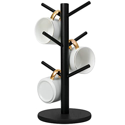 MyLifeUNIT Mug Holder Tree, Coffee Cup Holder with 6 Hooks (Black) | MyLifeUNIT - color: Black