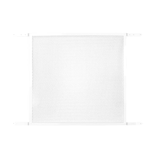 M-D Building Products 14182 Door Grille, Adjustable Fit for Doors 30" to 36" Wide, Easy-to-Install, Ideal for Residential and Commercial Use (White) - color: White