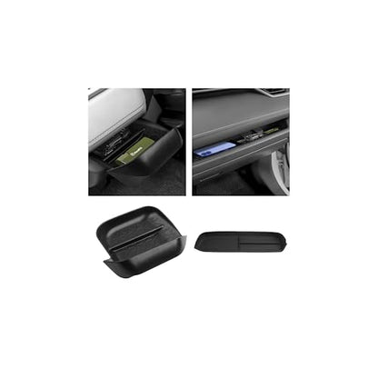 Autorder 2PCS Center Console Organizer for 2019-2025 Toyota RAV4 Accessories ABS Driver Drawer Storage Box Silicone Glove Box Organizer Center Console Insert Tray with Anti-Slip Surface - size: 2019-2025 Toyota RAV4 2PCS