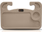 EcoNour 2 in 1 Car Steering Wheel Desk (Beige) | Steering Wheel Tray for Laptop, Eating, Drinks | Rectangular ABS Car Tray with Pen Holder & Cup Holder - size: Medium-Beige