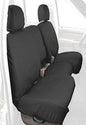 Covercraft Custom-Fit Rear- Third Seat Bench SeatSaver Seat Covers - Polycotton Fabric, Charcoal Black - color: Charcoal Black