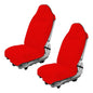 DXNQ 2PCS Car Towel Seat Cover, Waterproof Sweating Non-Slip Premium Soft Towel Carseat Protector, Universal Machine Washable Car Truck SUV Front Seat Cover for Gym Workout Beach Hiking (Red) - color: Red, 2pcs, Front