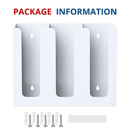 Acrylic Cup Holder, 3 Compartment, Disposable Coffee Cup Dispenser Storage Organizer, White - color: White
