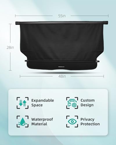 SCITOO Retractable Rear Cargo Cover Shade for 2012-2016 Fit for Honda CR-V 2.4L Rear Trunk Retractable Security Shade Cover - size: 55 In, style: 2012-2016 Fit for Honda CR-V