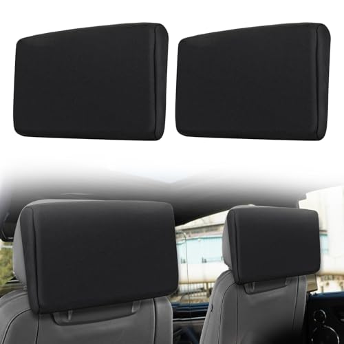 2 Pack Neoprene Protective Padded Cover for Rear Seat Screen for 2021–2025 2026 Cadillac Escalade/GMC Yukon/Chevy Tahoe/Suburban Rear Seat Screen Protectors 1.5mm Neoprene Dust& Impact Shield