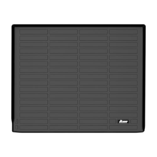IKON MOTORSPORTS TPE Cargo Trunk Liner, Compatible with 2022-2025 GMC Hummer EV Pickup & SUV, Custom Fit All Weather Protection Heavy Duty Rear Trunk Tray Cargo Mats Protector, Black