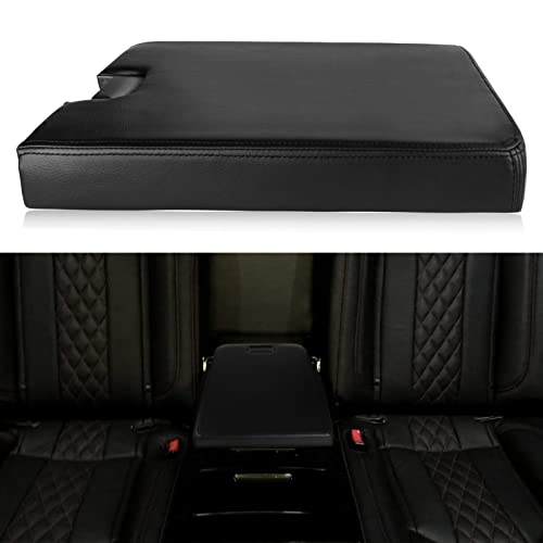 LCWRGS Center Console Lid with Latch Compatible with 2007-2013 Chevy Tahoe Avalanche, 2008-2014 Silverado/GMC Yukon XL Sierra 1500 2500 3500, 20864154, Black