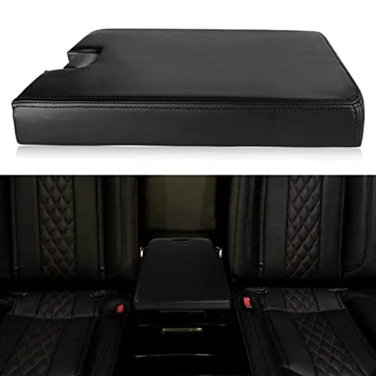 LCWRGS Center Console Lid with Latch Compatible with 2007-2013 Chevy Tahoe Avalanche, 2008-2014 Silverado/GMC Yukon XL Sierra 1500 2500 3500, 20864154, Black