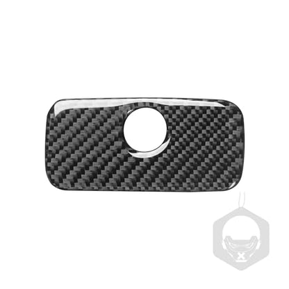 Real Carbon Fiber Car Co-Pilot Glove Box Handle Panel Cover Sticker Compatible with Jeep Wrangler JL JLU Gladiator JT 2018 2019 2020 2021 2022 2023 2024 Auto Interior Accessories - color: Black 22