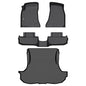 GINOWY-Floor Mats & Cargo Liner for Dodge Challenger RWD 2015-2023, TPE All Weather Challenger Car Floor Mats, Non-Slip Trunk Mat Waterproof Challenger Automotive Floor Liners Accessories Black - style: 9) for Dodge Challenger 2015-2023 Full Set