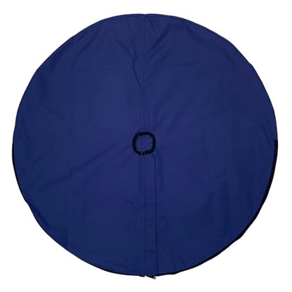 SavvyCraft Waterproof Boat Steering Wheel Covers, Heavy Duty Solution-Dyed 600D Fade-Resistant UV Protection Sailboat Yacht Marine Steering Wheel Protector Case, Vecro and Zipper Closure Navy 26"