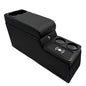 Truck Center Console Truck Seat/Bench Organizer with Wireless Charging and Holder Cups for Jeep CJ5 1976-1983,Jeep CJ7 1976-1986,Jeep Wrangler(YJ) 1987-1995 (Black) - color: Black