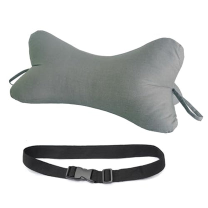 Neck & Cervical Pillows Dog Bone Shaped Travel Neck Pillows With Washable Removable Cover Have Loops On Either End For Car Bus Truck Driving Comfort Head Rest Support Neck Chiropractic Pillow (Color | Washable Removable Cover, Loops On Either End, Car Bus