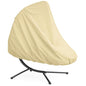 Patio Hanging Chaise Lounge Cover 73 Inch Waterproof 900D Heavy Duty Outdoor Swing Chair Cover for outdoor Hammock (Beige) - color: Beige