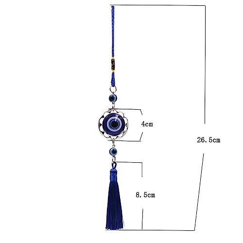 Evil Eye Car Charm, Ojo Turco Rearview Mirror Hanging Ornament, Protection Evil Eye Decor for Car & Wall, Evil Eye Hanging Charm Accessories, Gift for Men Women