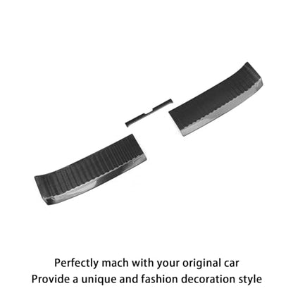 Black Rear Trunk Door Sill Guard Cover Compatible with Honda New Pilot 2023~2026 Rear Bumper Protector Guard Scuff Plate Stainless Steels Inside - size: Inside
