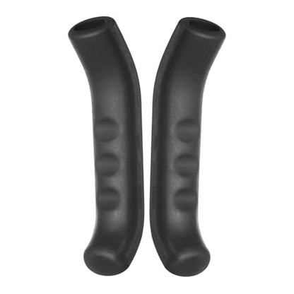 HARFINGTON 1 Pair Bike Brake Lever Cover Silicone Brake Lever Grip Protector Anti-Slip Brake Handle Protection Covers Sleeve for Mountain Road Bike Cycling, Black - color: Black