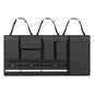 Backseat Hanging Organizer with Large Storage Bags | PU Leather, Large Capacity | Adjustable Straps, Waterproof & Collapsible | Universal Fit for SUVs, Sedans & Trucks | Black, 37.8" x 18.1" - P810 - color: Leather-Black