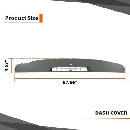 CROSSDESIGN Dashboard Dash Cover Fit Chevy Suburban 1500 2500 2007-2013, Cadillac Escalade 2008-2010, 2012 23224733 15845046 25828553 25903822 15877667 15893133 15211777 20844035 15915995 Gray