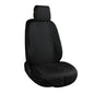 ENOGE Linen Car Seat Cover, Front Car Seat Covers, Driver Seat Protector with Soft & Breathable Cloth Fabric for All Seasons Universal Fits Most Automotive, Van, SUV, Truck (Black, 1 Front) - color: Linen-Black-3
