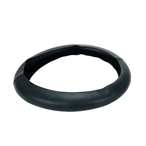 Modengzhe Steering Wheel Cover with Handbrake Cover & Gear Shift Cover,Universal Silicone Anti-Slip Design Car Accessories Interior Steering Wheel Cover Set,Pack of 3,Black - color: Black