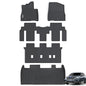 Floor Mats for Kia Carnival 2022 2023 2024 2025 8 Seats (Not for Hybrid & Prestige with Trunk Mat Fit LX w/seat Package, EX, SX, All Weather Car Floor Liners & Cargo Liner Accessories