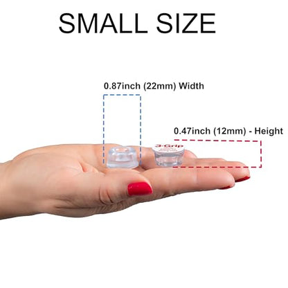 Door Stoppers Wall Protector [16 Pack] Wall Door Stop Small Size | Rubber Door Bumpers Small Size | Self Adhesive Door Stopper | Shower Door Bumpers | Clear Stick on Headboard Stoppers Rubber Bumpers