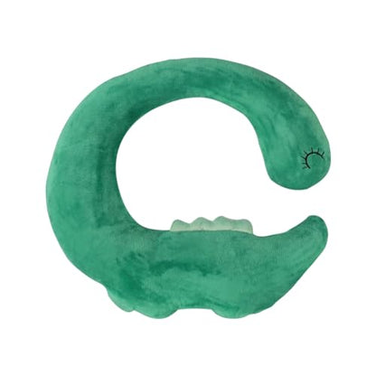 Car Travel Pillow for Kids Car Seat Pillow Cute Cartoon Travel Pillow Cushion Breathable Head and Body Support Pillow for Sleeping Travel Neck Rest Car Seat Pillow Long Journey&Road Trip - color: Green Dinosaur