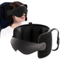 Travel Pillow for Airplane, Travel Pillow with Seat Strap and 3D Eye Mask to Firm Head, 360°Support Headrest No Bobblehead, Travel Essentials for Long Flight,Car Road Trip,Black - color: Black