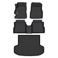 AIPOIL® Floor Mats & Cargo Liner Set for 2020-2024 2025 2026 Nissan Versa All Weather Protection TPE Anti-Slip Automotive Full Set Custom Car Mats Accessories - Black - style: 21) For Versa 2020-2026 Full Set
