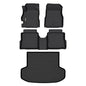 AIPOIL® Floor Mats & Cargo Liner Set for 2020-2024 2025 2026 Nissan Versa All Weather Protection TPE Anti-Slip Automotive Full Set Custom Car Mats Accessories - Black - style: 21) For Versa 2020-2026 Full Set