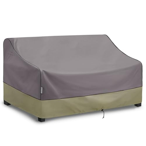 KylinLucky Outdoor Patio Sofa Cover fit 70 x 38 x 35 inch, 69 x 37, 68 x 36 Waterproof Weatherproof Heavy Duty 600D Garden Furniture Cover for Outside Sofa Couch - color: Grey, size: 70x38x35 inch